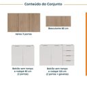 Ver imagem 4 de Cozinha Modulada 4 Peças sem Tampo 2 Aéreos e 2 Balcões 2 Portas Ipanema CabeCasa MadeiraOriginals