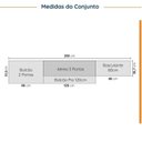 Ver imagem 3 de Cozinha Modulada 4 Peças sem Tampo 2 Aéreos e 2 Balcões 2 Portas Ipanema CabeCasa MadeiraOriginals