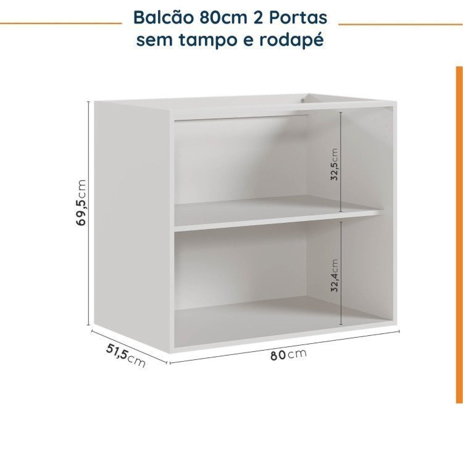 Cozinha Modulada 4 Peças sem Tampo 2 Aéreos e 2 Balcões 2 Portas Ipanema Cabecasa Madeiramadeira - 16