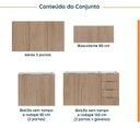 Ver imagem 4 de Cozinha Modulada 4 Peças sem Tampo 2 Aéreos e 2 Balcões 2 Portas Ipanema CabeCasa MadeiraOriginals