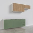 Ver imagem 6 de Cozinha Modulada 4 Peças sem Tampo 2 Aéreos e 2 Balcões 2 Portas Ipanema CabeCasa MadeiraOriginals