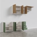 Ver imagem 7 de Cozinha Modulada 4 Peças sem Tampo 2 Aéreos e 2 Balcões 2 Portas Ipanema CabeCasa MadeiraOriginals