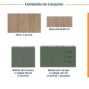Ver imagem 4 de Cozinha Modulada 4 Peças sem Tampo 2 Aéreos e 2 Balcões 2 Portas Ipanema CabeCasa MadeiraOriginals V
