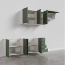 Ver imagem 7 de Cozinha Modulada 4 Peças sem Tampo 2 Aéreos e 2 Balcões 2 Portas Ipanema CabeCasa MadeiraOriginals