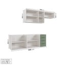 Ver imagem 5 de Cozinha Modulada 4 Peças sem Tampo 2 Aéreos e 2 Balcões 2 Portas Ipanema CabeCasa MadeiraOriginals V