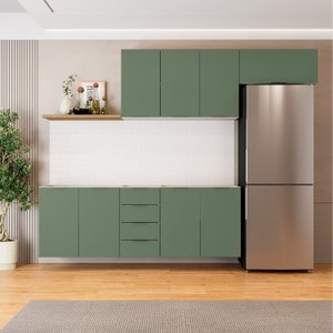 Cozinha Modulada 4 Peças sem Tampo 2 Aéreos e 2 Balcões 2 Portas Ipanema CabeCasa MadeiraOriginals