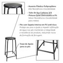 Ver imagem 4 de Kit 6 Bancos Banqueta Bar Empilhavel de Metal 55cm de para Cozinha Assento Plástico Laranja