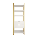 Ver imagem 2 de Modulo Closet Industrial com Gaveta Ferro Dourado Branco