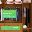 Ver imagem 7 de Guarda-Roupa Casal Atlanta 6 Portas 6 Gavetas Marrom/Cinamomo