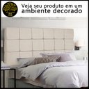 Ver imagem 3 de Cabeceira Estofada Cama Box Casal 140cm Julia Suede Bege