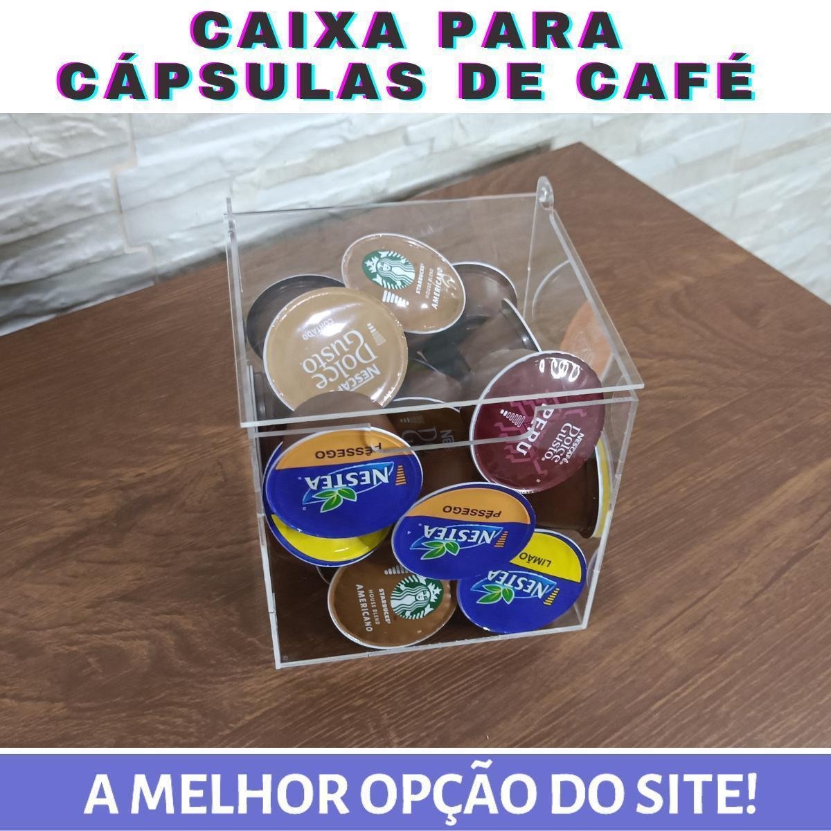 Caixa para Cápsulas de Café Acrílico Transparente - 2