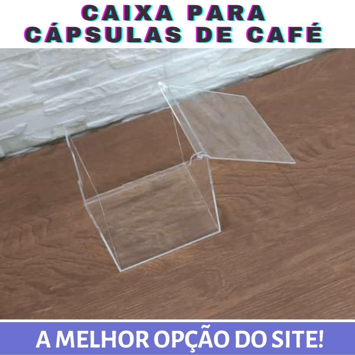 Caixa para Cápsulas de Café Acrílico Transparente - 5