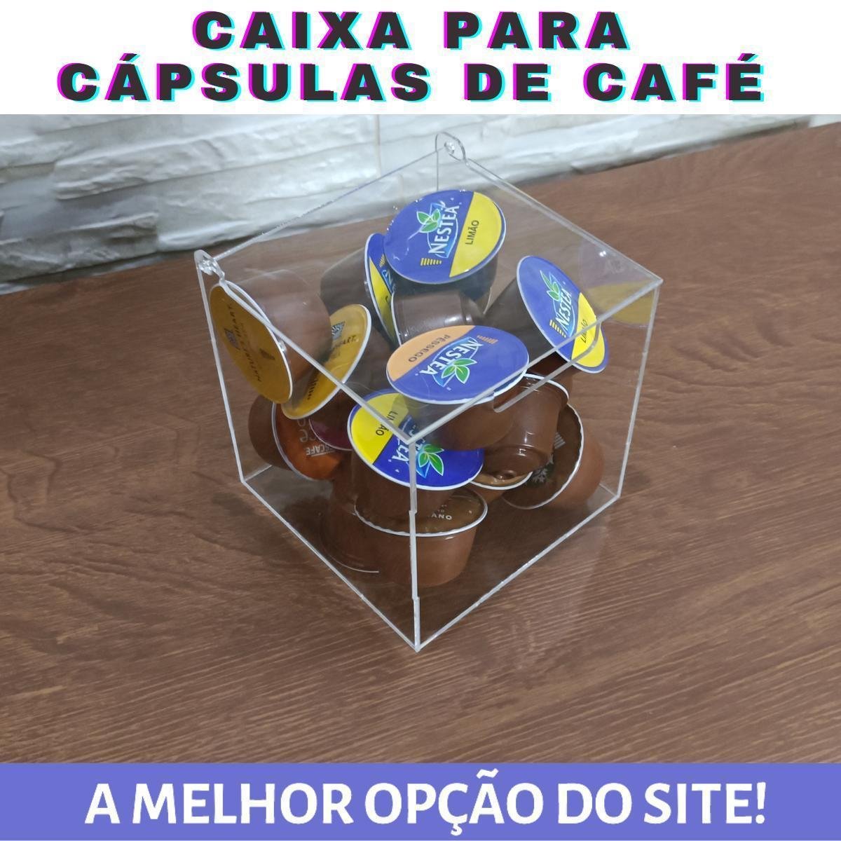 Caixa para Cápsulas de Café Acrílico Transparente - 3