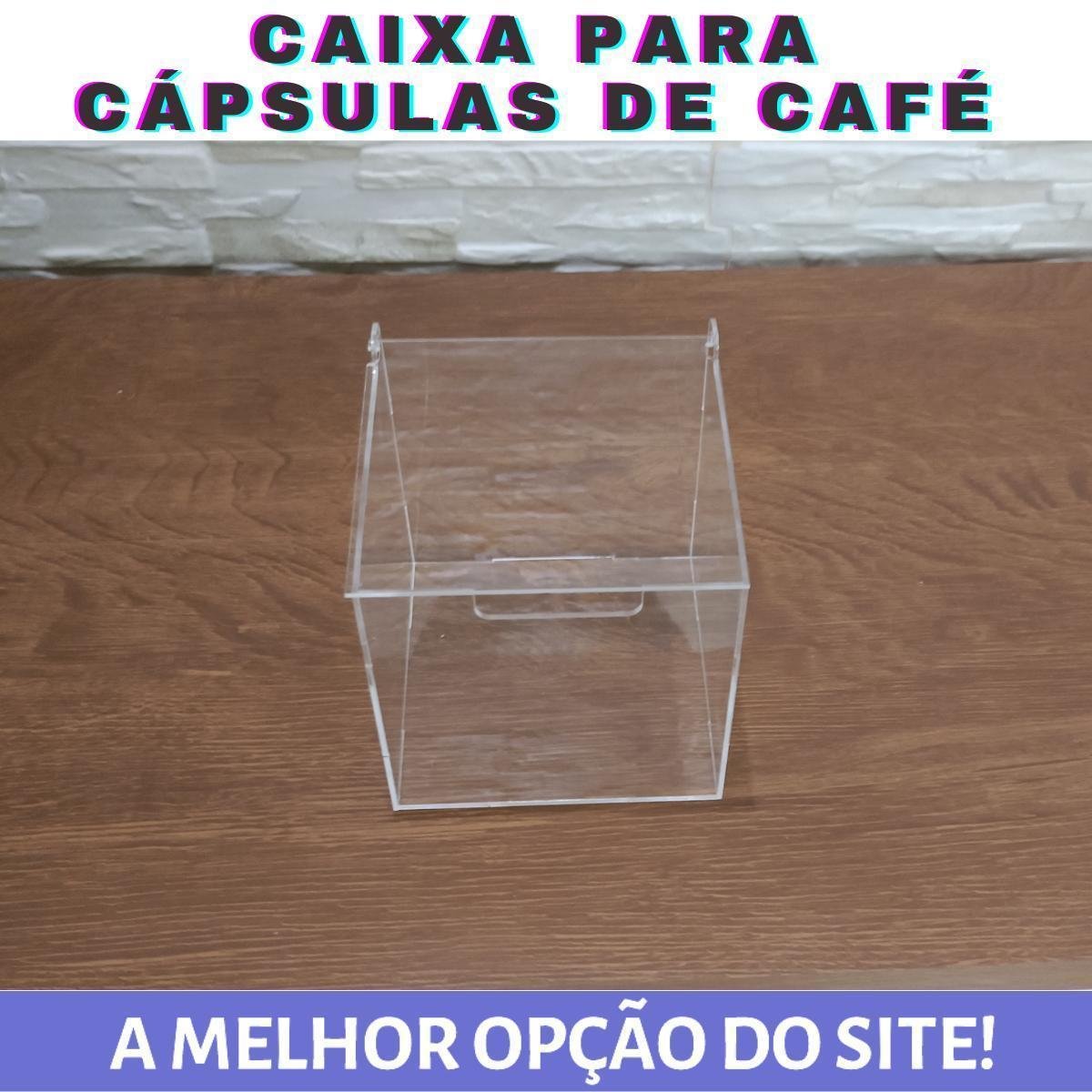 Caixa para Cápsulas de Café Acrílico Transparente - 4