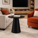 Ver imagem 1 de Mesa de Apoio em Lâmina Natural de Tauari Design Contemporâneo Desirée Oona Design Preto