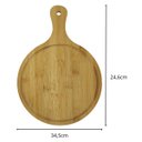 Ver imagem 3 de Tabua Redonda de Bambu para Frios e Petiscos