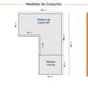 Ver imagem 4 de Guarda Roupa Modulado de Canto 2 Peças 3 Portas com 1 Porta Reflecta Hera CabeCasa MadeiraOriginals