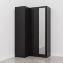 Ver imagem 6 de Guarda Roupa Modulado de Canto 2 Peças 3 Portas com 1 Porta Reflecta Hera CabeCasa MadeiraOriginals