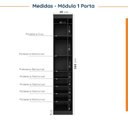 Ver mais imagens de Guarda Roupa Modulado de Canto 3 Peças 6 Portas com 3 Portas Reflecta Hera CabeCasa MadeiraOriginals