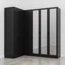 Ver imagem 6 de Guarda Roupa Modulado de Canto 3 Peças 6 Portas com 3 Portas Reflecta Hera CabeCasa MadeiraOriginals