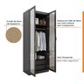 Guarda Roupa Modulado de Canto 3 Peças 4 Portas e Escrivaninha Hera CabeCasa MadeiraMadeira - 14