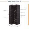 Guarda Roupa Modulado de Canto 3 Peças 4 Portas e Escrivaninha Hera CabeCasa MadeiraMadeira - 11