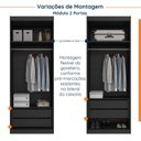 Ver mais imagens de Guarda Roupa Modulado de Canto 3 Peças 4 Portas e Escrivaninha Hera CabeCasa MadeiraOriginals