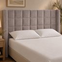 Ver imagem 1 de Cabeceira para Cama Box King 213cm Tratto Veludo Nobre Avelã - Sallar Home