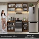 Ver imagem 7 de Armário de Cozinha Compacta 160cm Rustic/Preto Glamy Madesa 07