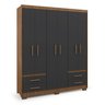 Guarda-roupa Casal 6 Portas 4 Gavetas Primacy - 3
