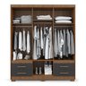 Guarda-roupa Casal 6 Portas 4 Gavetas Primacy - 2