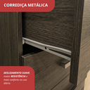 Ver imagem 5 de Guarda-Roupa Casal 6 Portas 4 Gavetas Primacy Marrom/Capuccino Wood