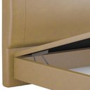 Ver mais imagens de Cama Queen Baú Flutuante com Cabeceira 160cm Spazio S04 Couríssimo Bege - Lyam Decor