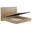 Ver imagem 7 de Cama Queen Baú Flutuante com Cabeceira 160cm Spazio S04 Couríssimo Bege - Lyam Decor