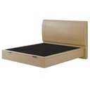 Ver imagem 6 de Cama Queen Baú Flutuante com Cabeceira 160cm Spazio S04 Couríssimo Bege - Lyam Decor