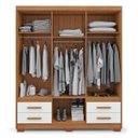 Ver imagem 4 de Guarda-Roupa Casal 6 Portas 4 Gavetas Primacy