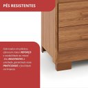 Ver imagem 7 de Guarda-Roupa Casal 6 Portas 4 Gavetas Primacy Branco/Freijó Wood/Off-White