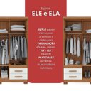 Ver mais imagens de Guarda-Roupa Casal 6 Portas 4 Gavetas Primacy