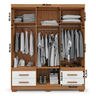 Guarda-Roupa Casal 6 Portas 4 Gavetas Primacy - 4