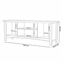 Ver imagem 6 de Kit Rack para Sala 160cm com Aparador Rústico 132cm Madeira Maciça Lira M06 Carvalho Fosco - Lyam de