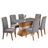 Mesa de Jantar Retangular Empatic com 6 Cadeiras Madeira Maciça Vegas - 2