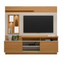 Ver imagem 2 de Estante Ripado para TV até 60 Polegadas com LED MDF 200CMX181CM Eldorado 2.0 Marrom