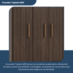 Guarda-roupa Casal 3 Portas 2 Gavetas Primacy - 9