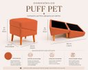Ver imagem 3 de Puff Rampa Pet para Cães e Gatos Bouclé