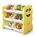 Ver imagem 2 de Armário Infantil Organizador de Brinquedo 6 Gavetas Multiuso