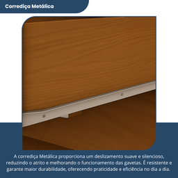 Guarda-roupa Casal 3 Portas 2 Gavetas Primacy - 6