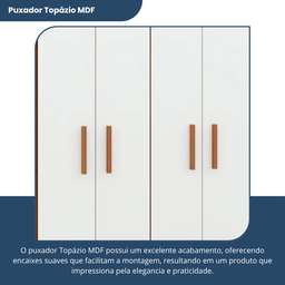 Guarda-roupa Casal 3 Portas 2 Gavetas Primacy - 9