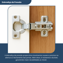 Ver imagem 7 de Guarda-Roupa Casal 3 Portas 2 Gavetas Primacy Branco/Freijó Wood/Off-White
