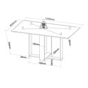 Ver imagem 4 de Mesa de Jantar Retangular Dinamarca com 4 Cadeiras Madeira Maciça Vegas Yescasa Cinza/Mel/Brilho/Grafite