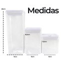 Ver imagem 7 de Kit Organizador Hermético Dubai Branco 5 Litros
